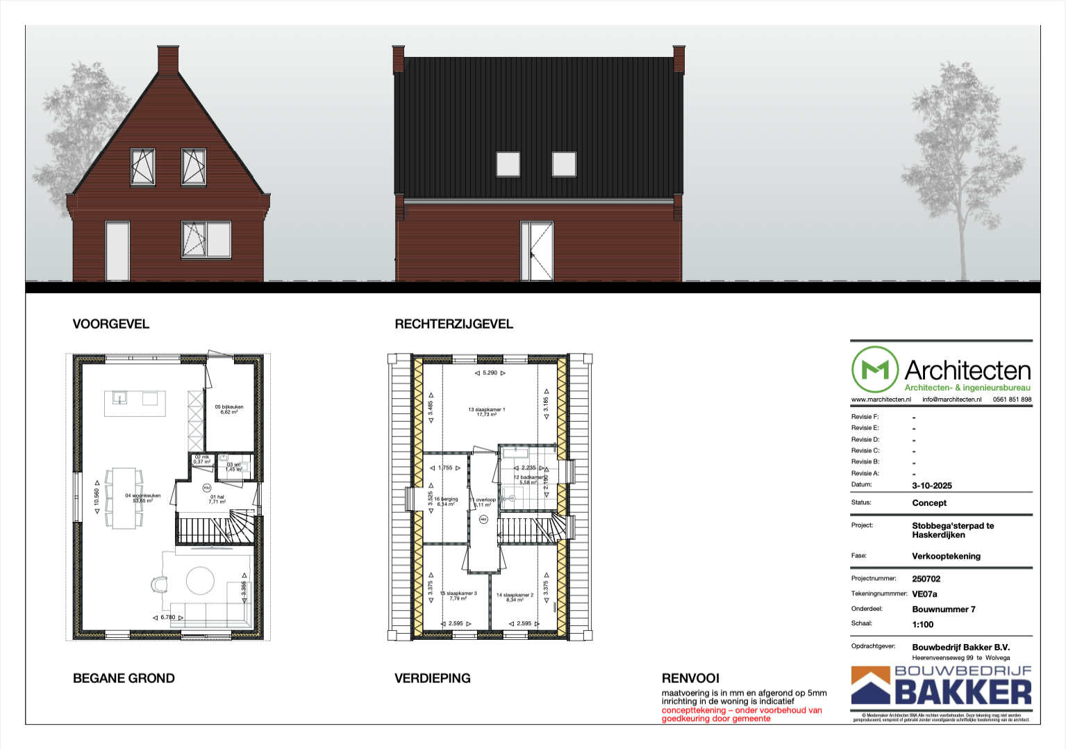 Tekening Bouwnummer 7