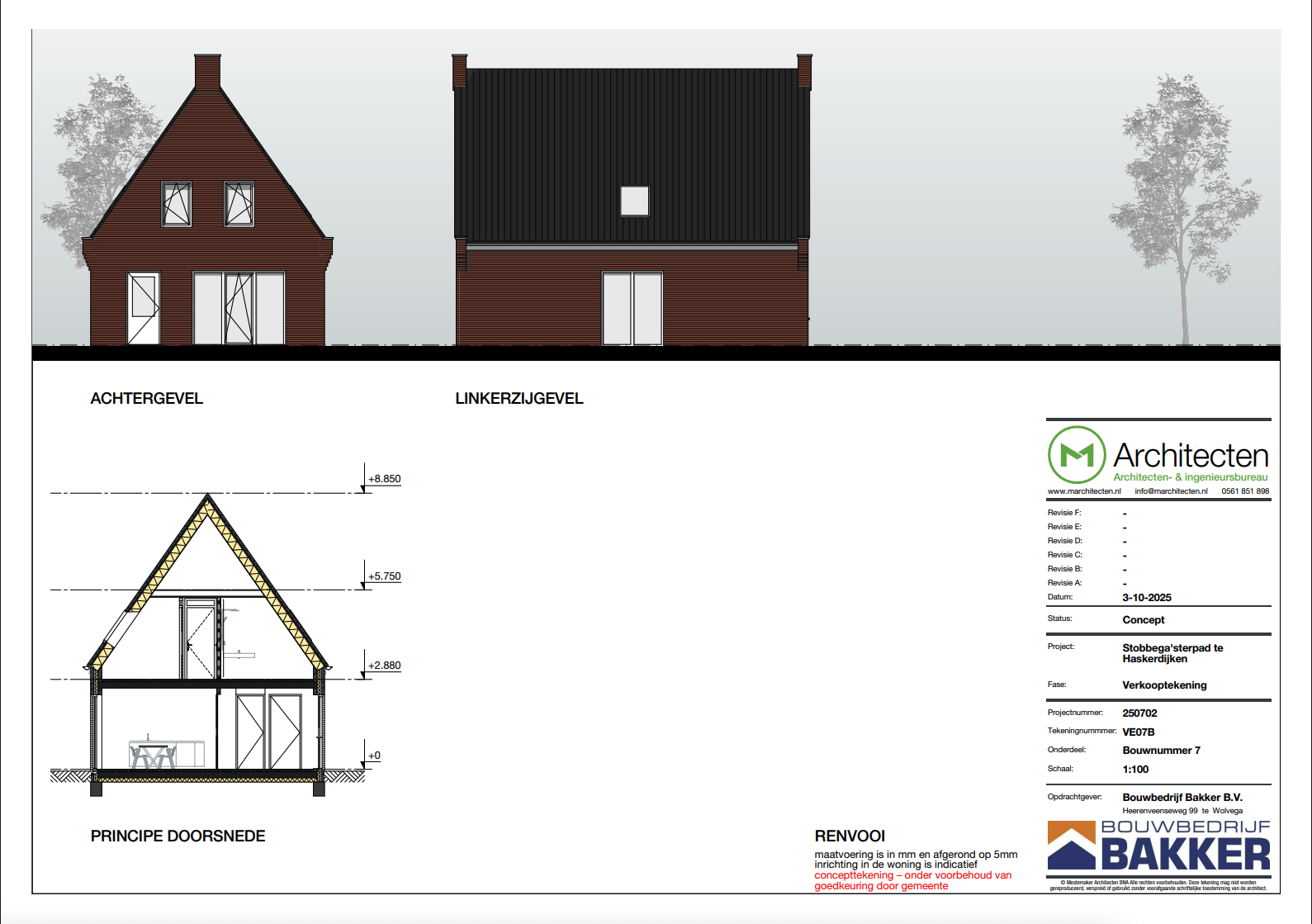 Tekening Bouwnummer 7