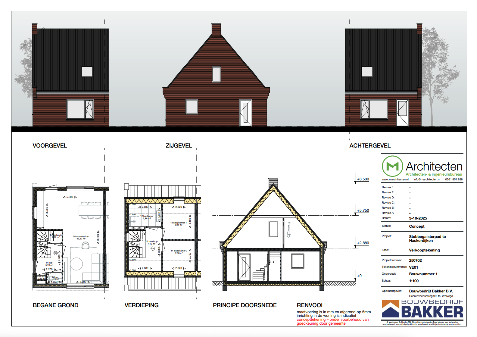 Tekening Bouwnummer 6