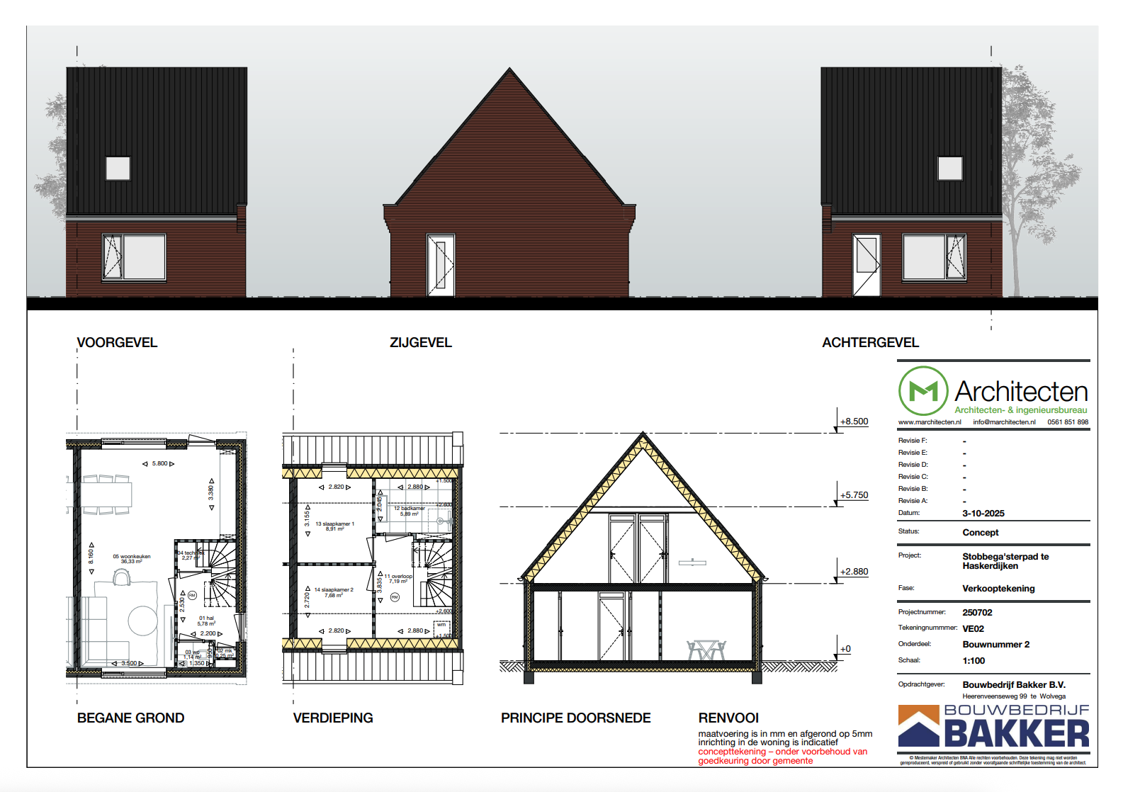 Tekening Bouwnummer 5