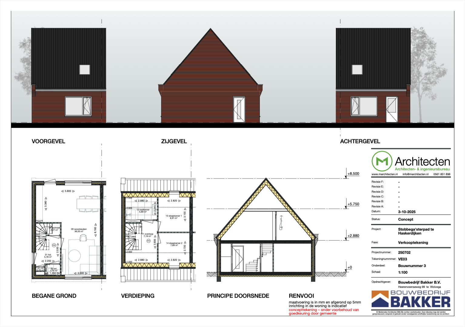 Tekening Bouwnummer 4