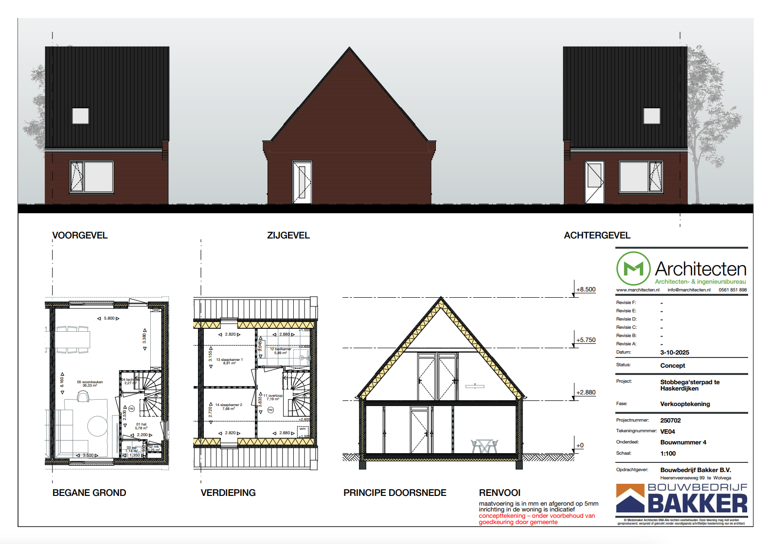 Tekening Bouwnummer 3